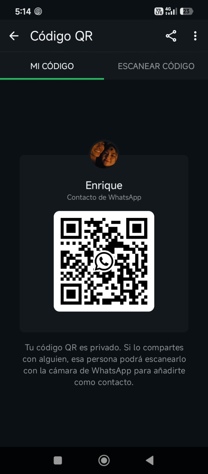 QR real de WhatsApp